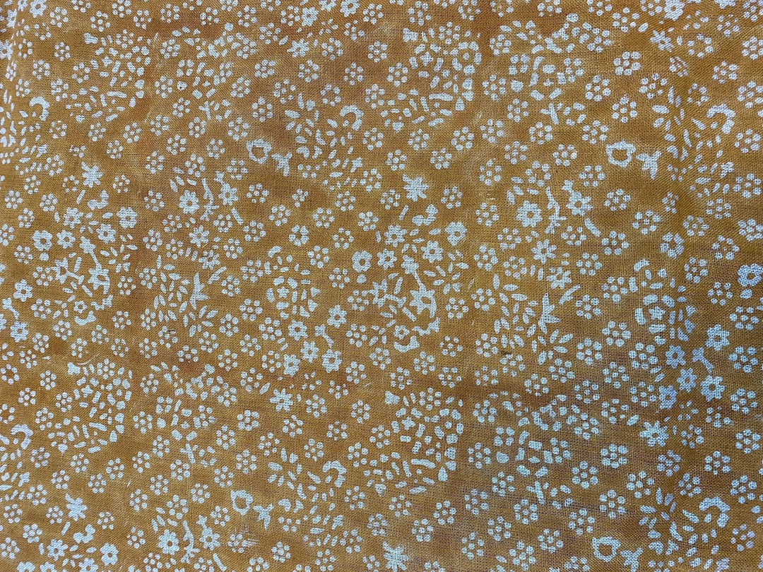 Therelle Block Print Handloom Linen Fabric