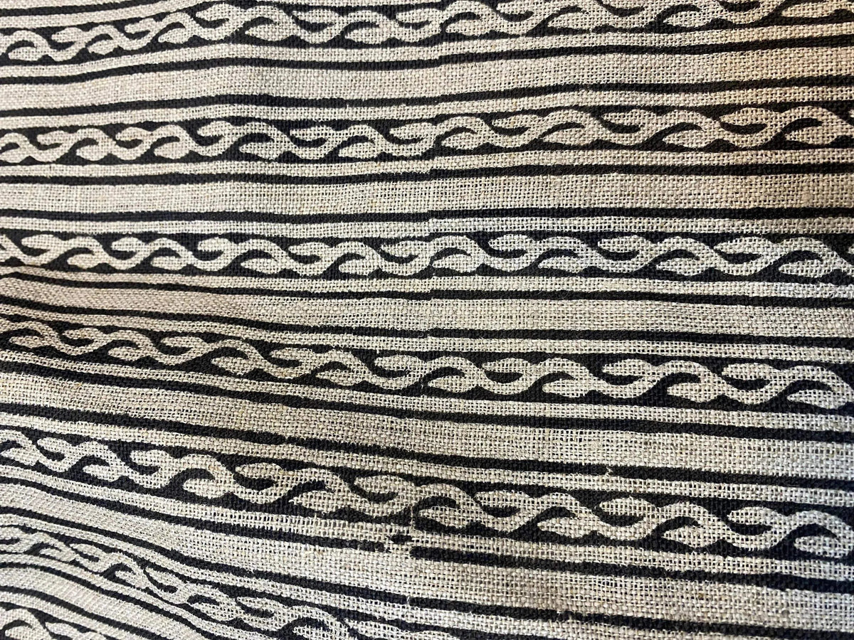 Ravira Block Print Handloom Linen Fabric