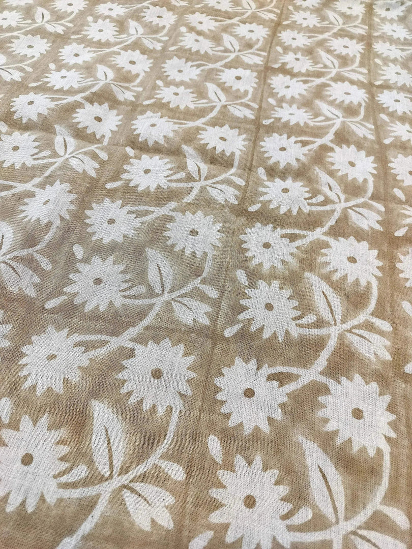 Alofsh Block Print Handloom Linen Fabric