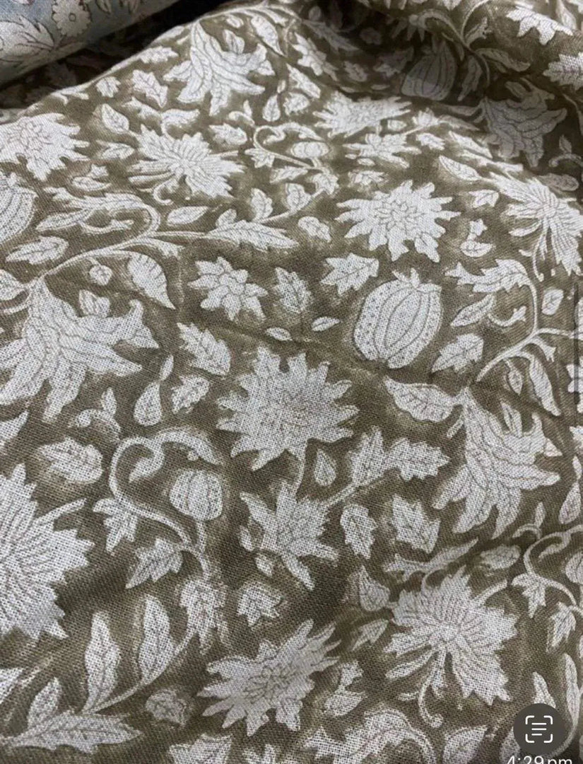 Ulthera Block Print Handloom Linen Fabric
