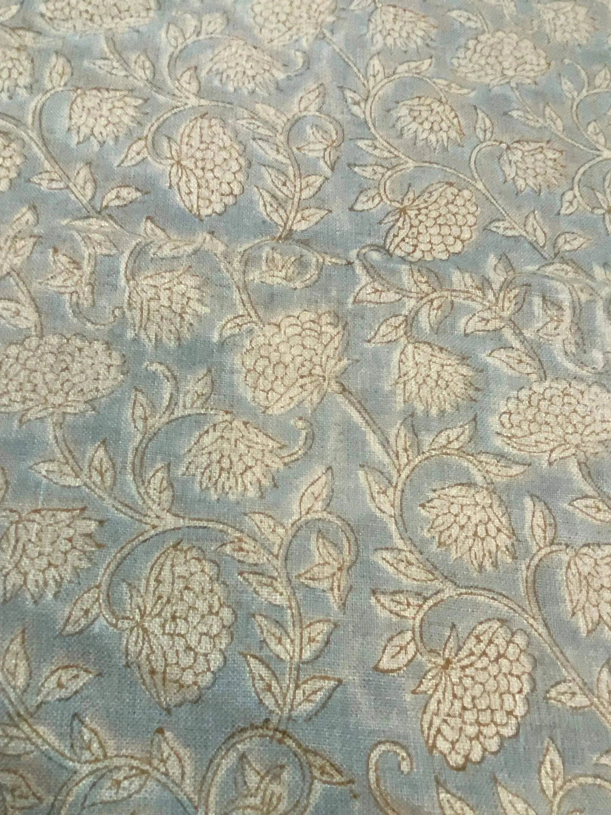 Yndelle Block Print Handloom Linen Fabric
