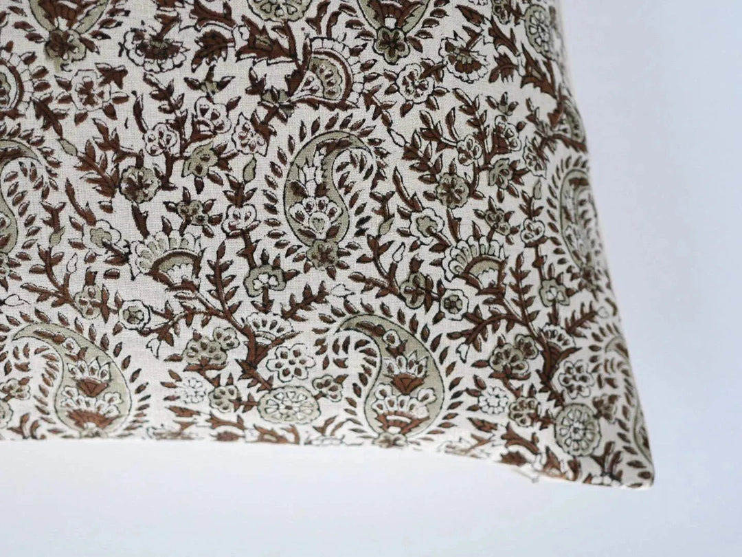 Lorelai Block Print Pillow Cover