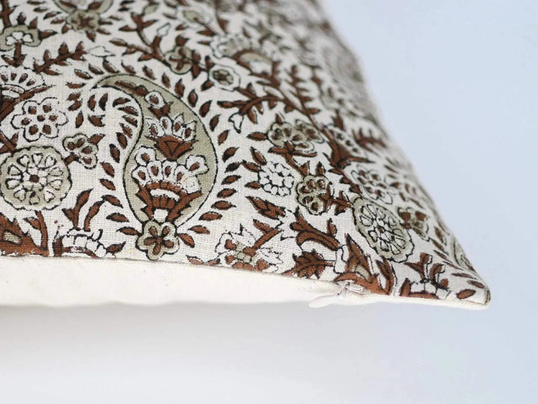 Lorelai Block Print Pillow Cover