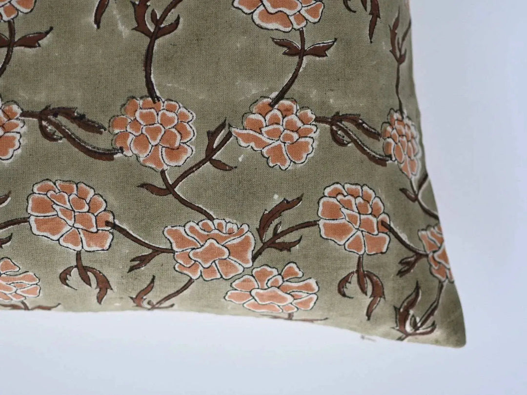 Louise Block Print Pillow Cover