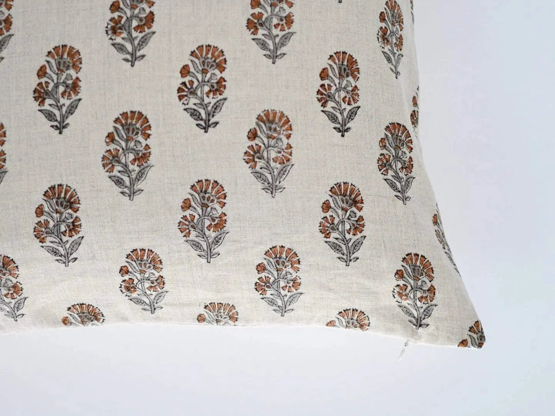 London Block Print Pillow Cover