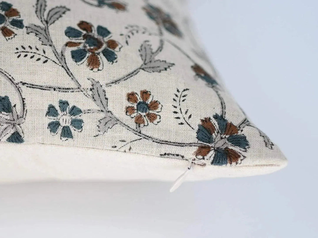Lucia Block Print Pillow Cover