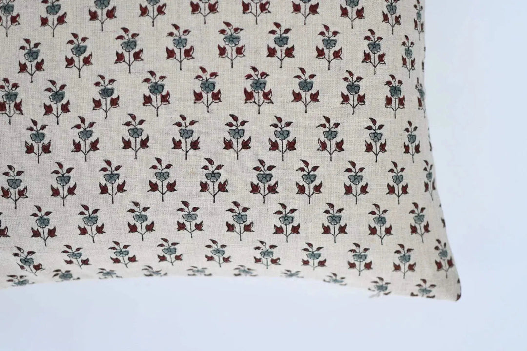 Joyce Block Print Pillow Cover