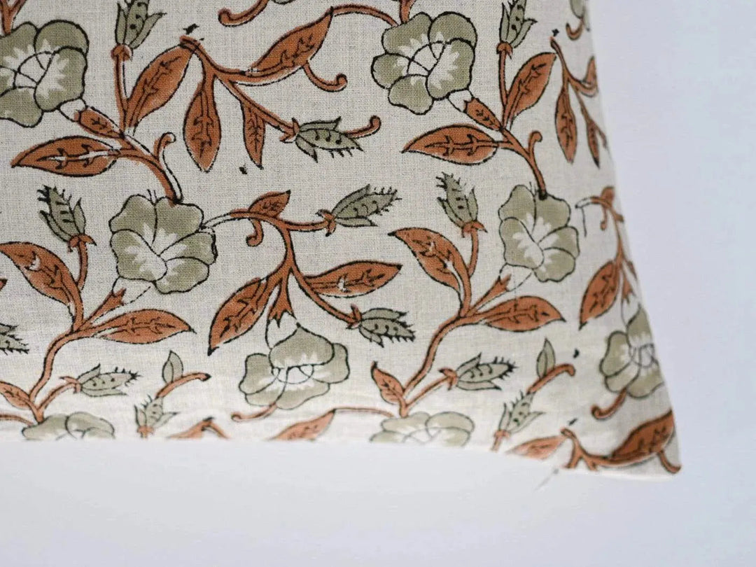 Maggie Block Print Pillow Cover