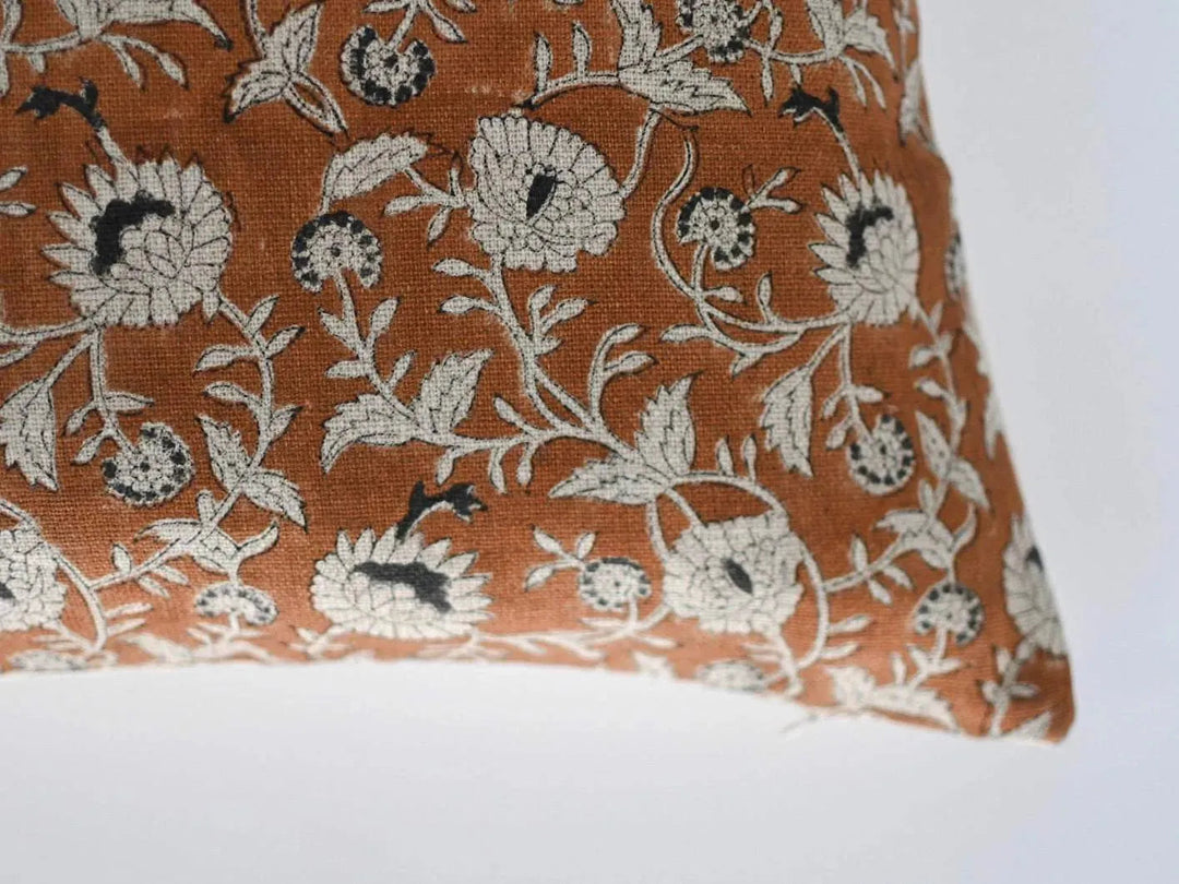 Luna Block Print Pillow Cover