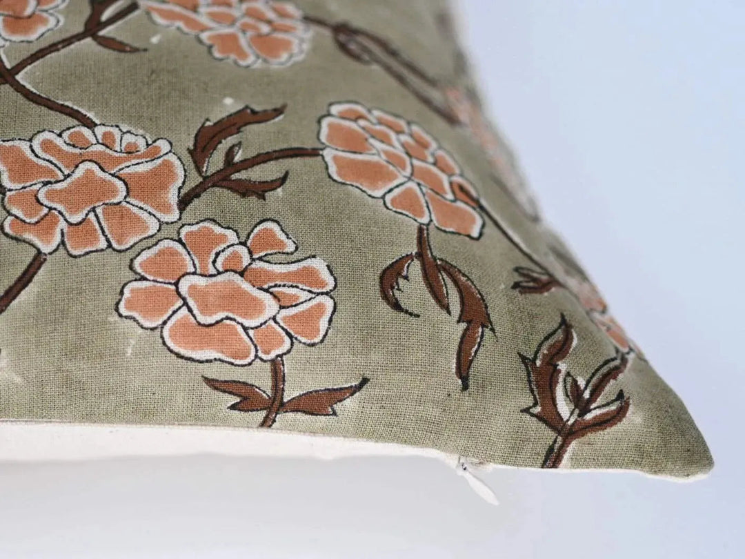 Louise Block Print Pillow Cover
