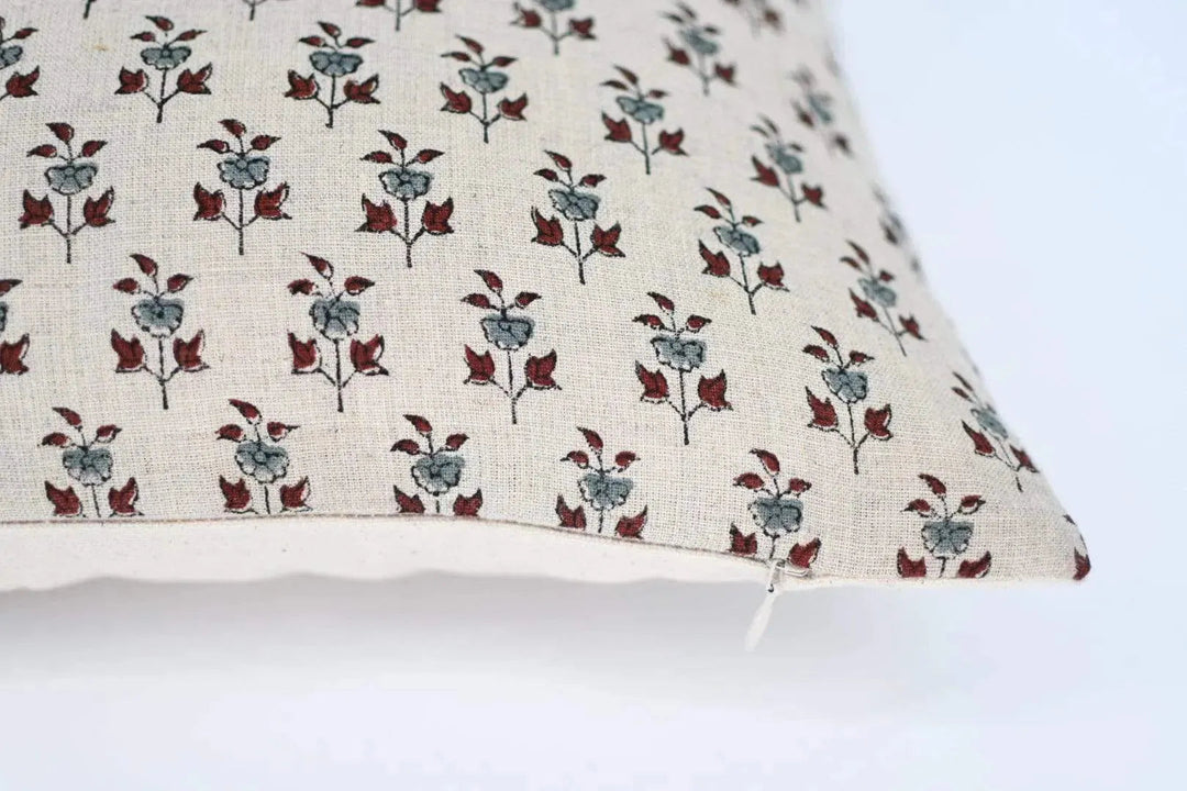 Joyce Block Print Pillow Cover