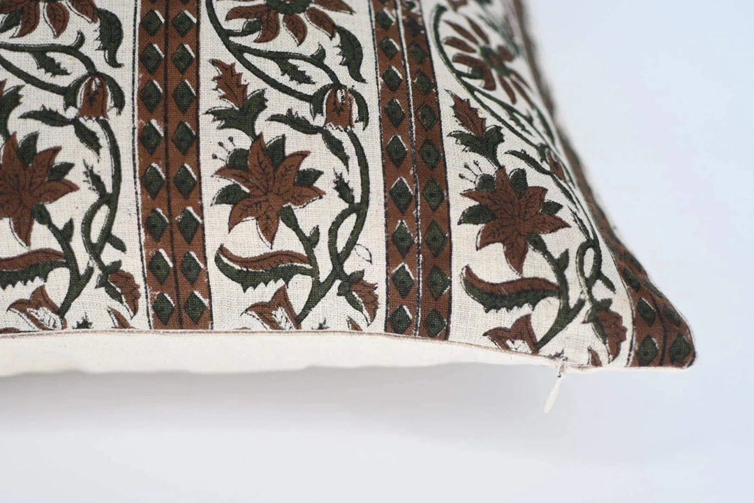 Kate Block Print Pillow Cover