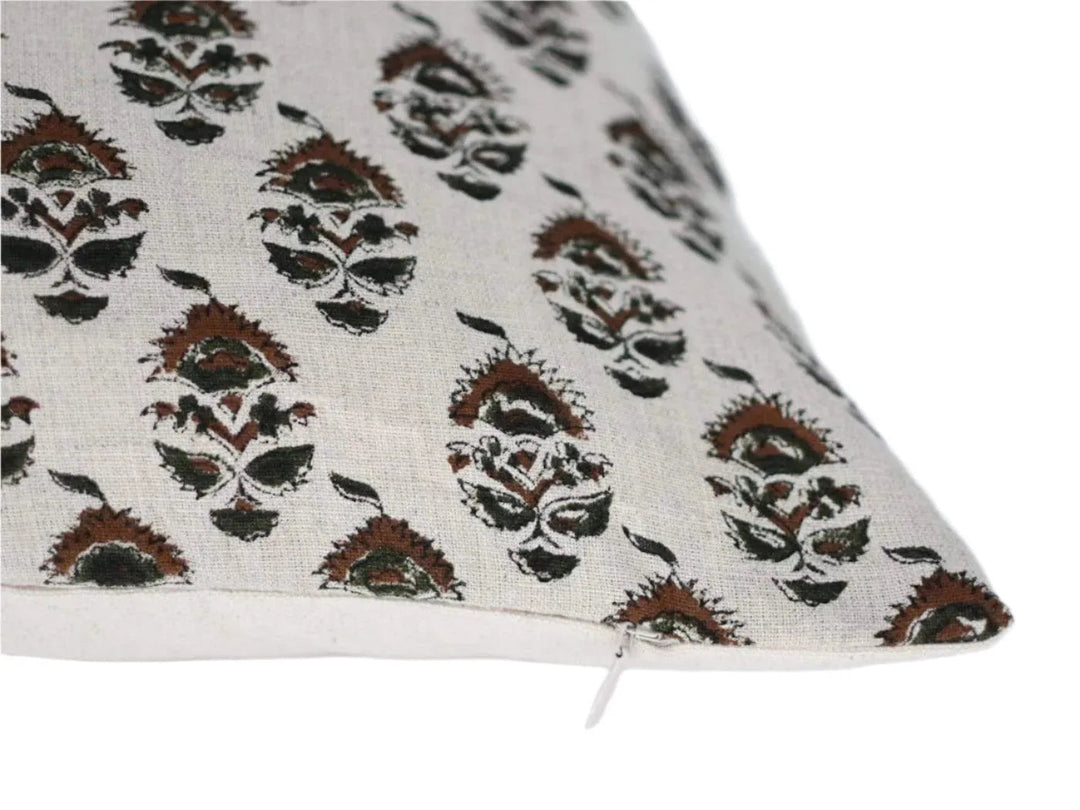 Jessa Block Print Pillow Cover