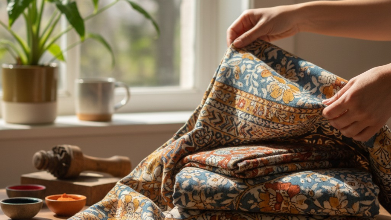 block print fabric by the yard