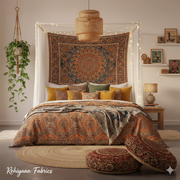 8-Step Guide to a Cozy Bohemian Bedroom with Rohiyaan Fabrics
