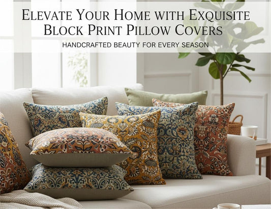 Block Print Pillow Covers