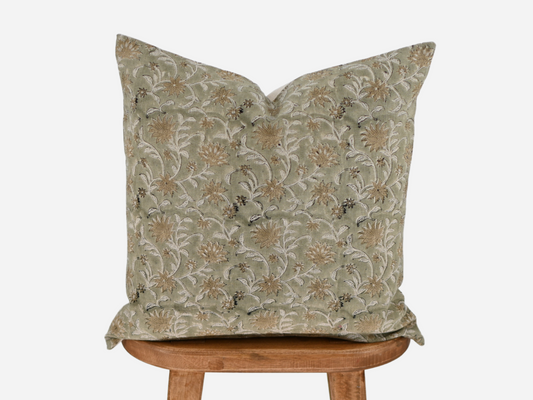 Felicity Block Print Pillow Cover