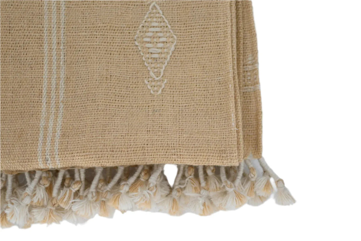 Bhujodi Table Runner - Yellow - Maple Village Lane