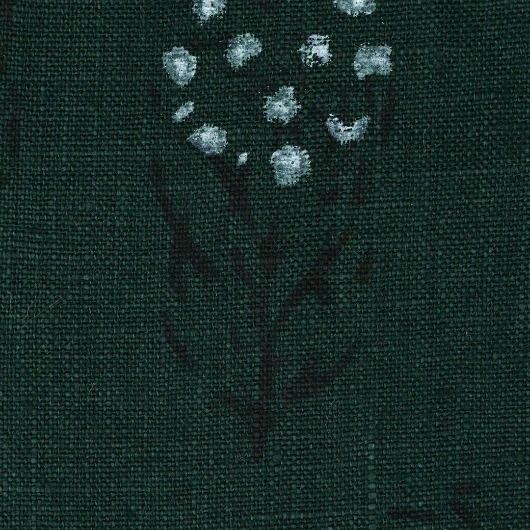 Artisan Block Print Linen Fabric -  12