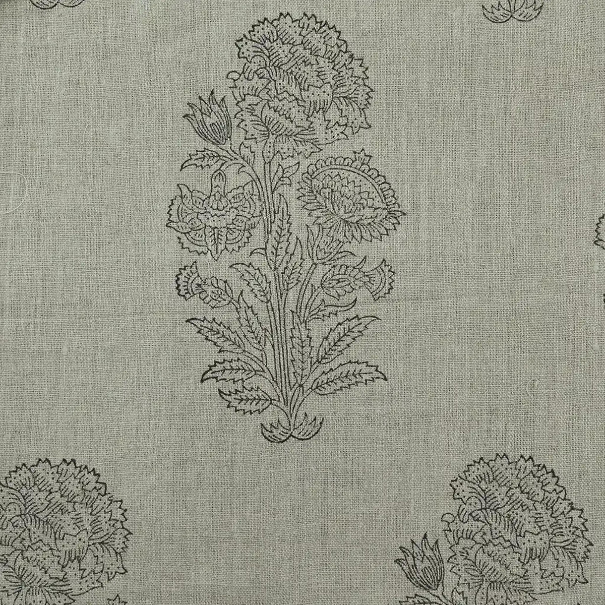 Braelis Block Print Handloom Linen Fabric