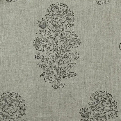 Braelis Block Print Handloom Linen Fabric