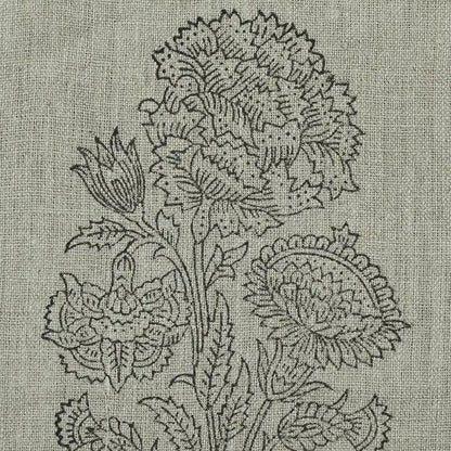 Braelis Block Print Handloom Linen Fabric