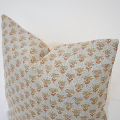 Destiny Oatmeal Block Print Pillow Cover