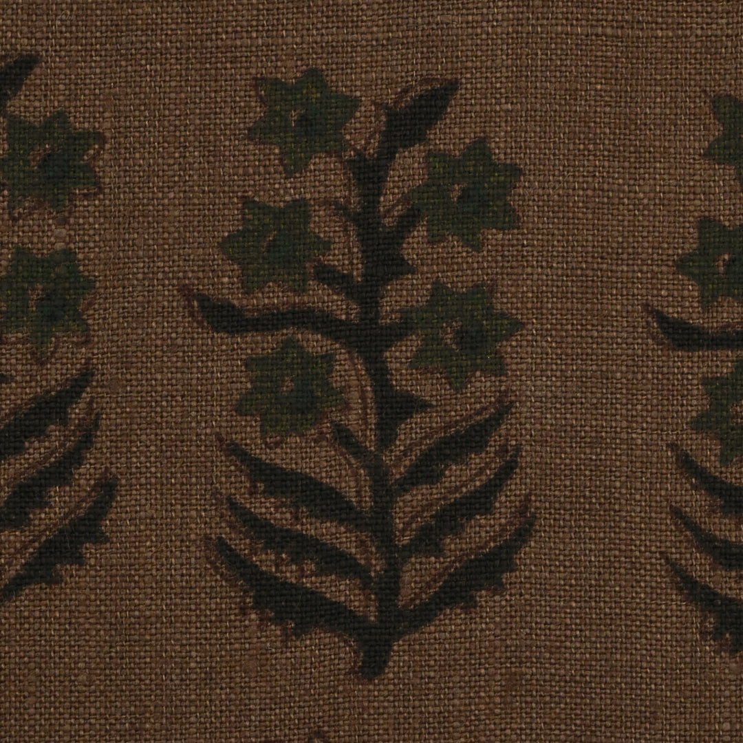 Artisan Block Print Linen Fabric - 20