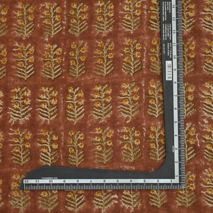 Georgina Botanical Hand Block Linen Fabric