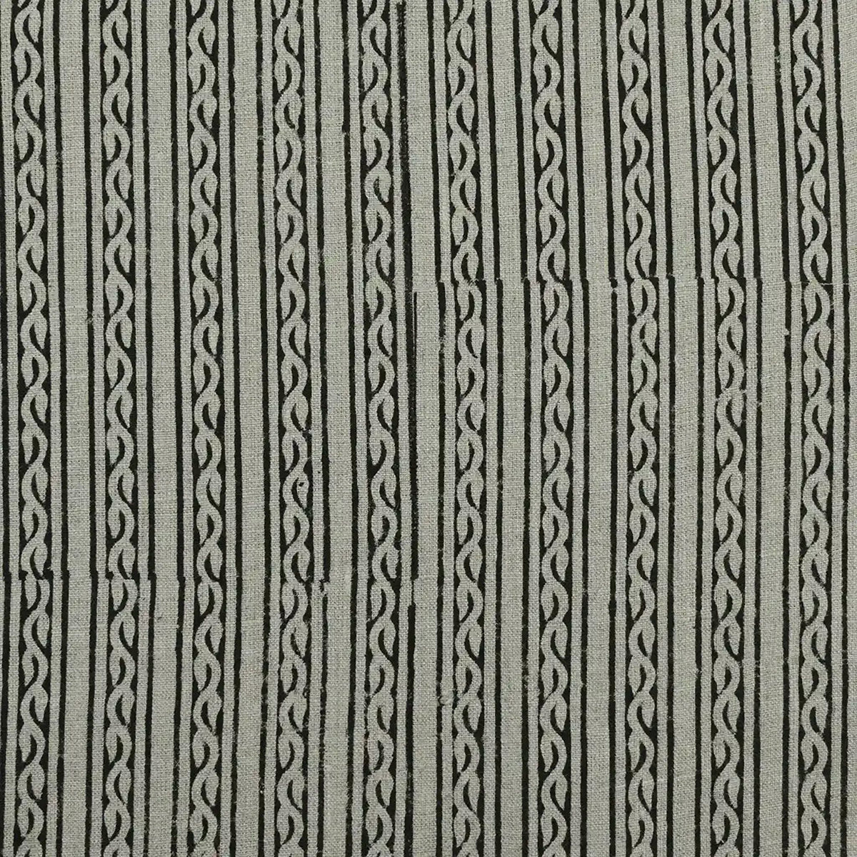 Thiriel Geometric Linen Block Print Fabric