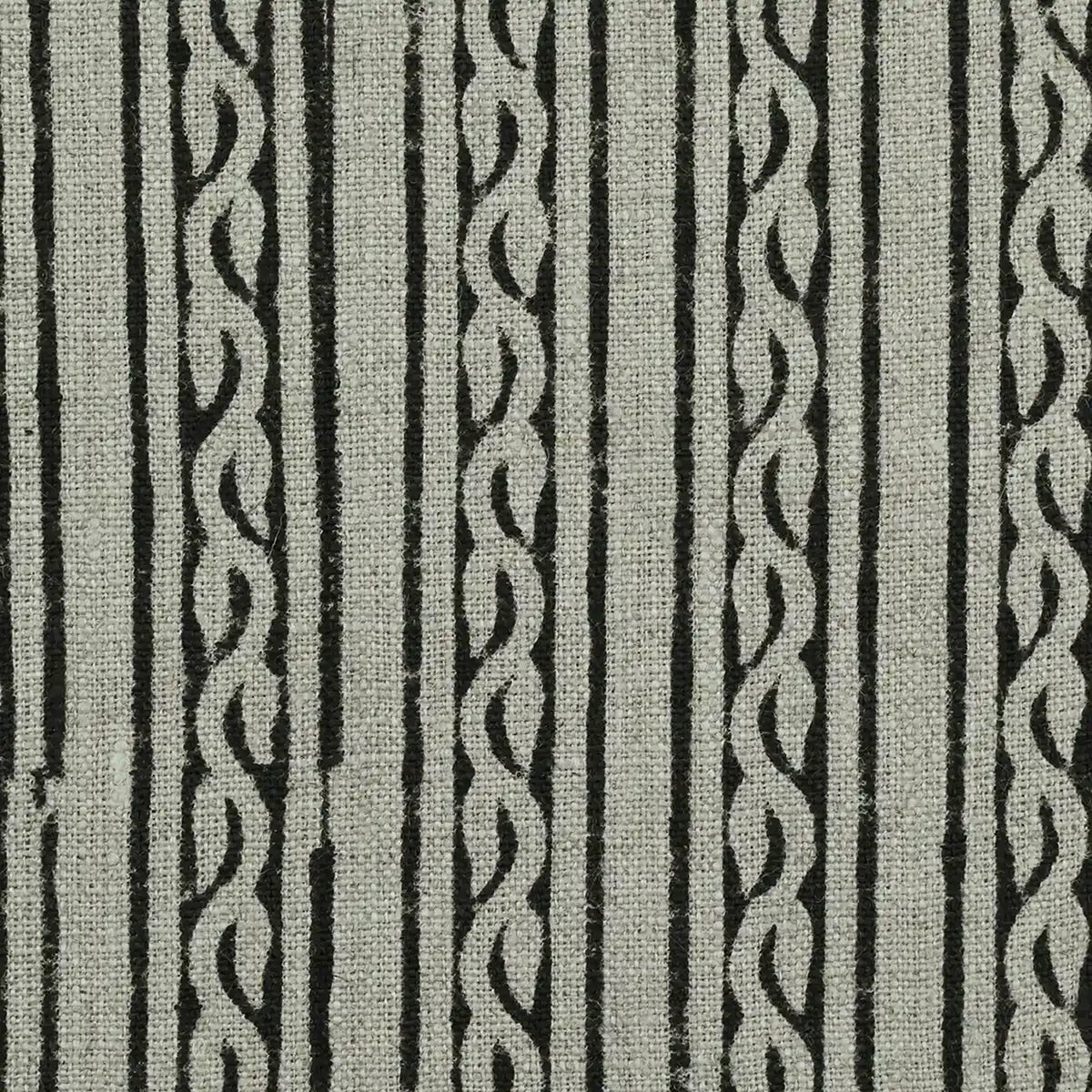 Thiriel Geometric Linen Block Print Fabric