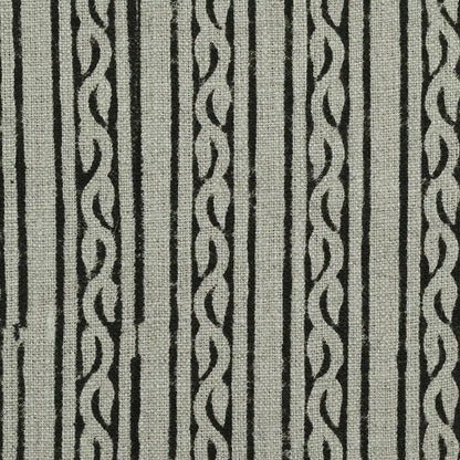 Thiriel Geometric Linen Block Print Fabric