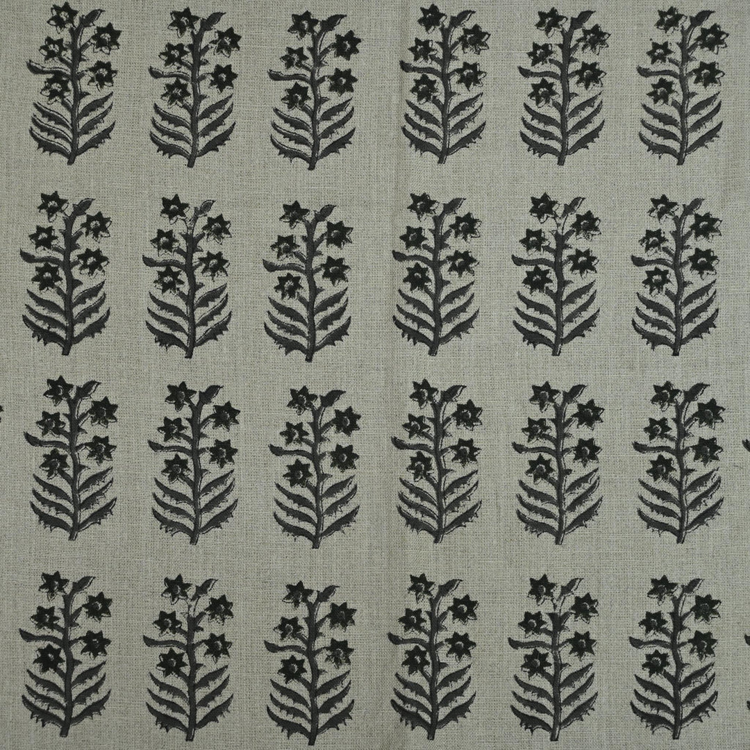 Artisan Block Print Linen Fabric - 20