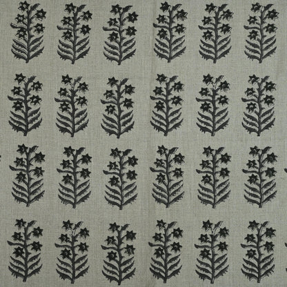 Georgina Botanical Hand Block Linen Fabric