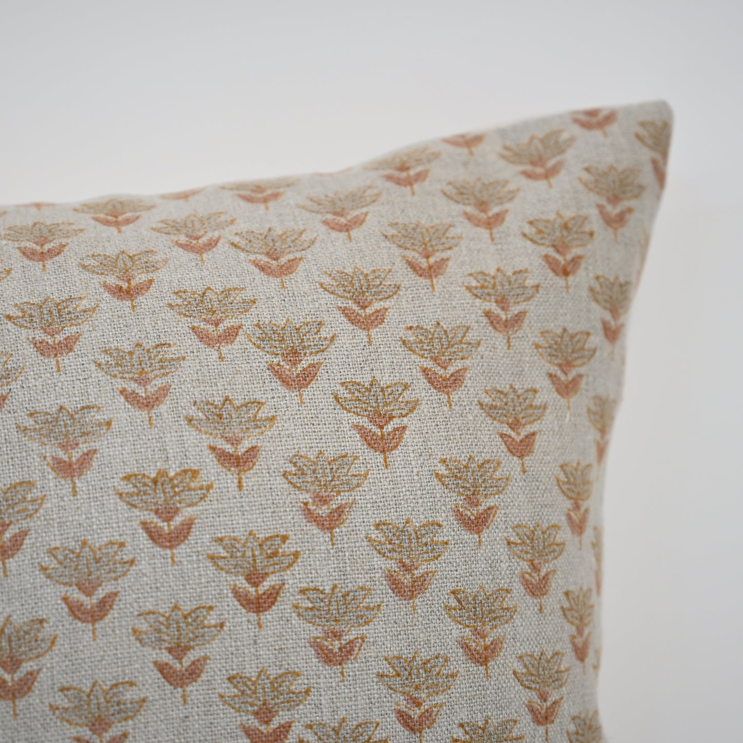 Destiny Oatmeal Block Print Pillow Cover