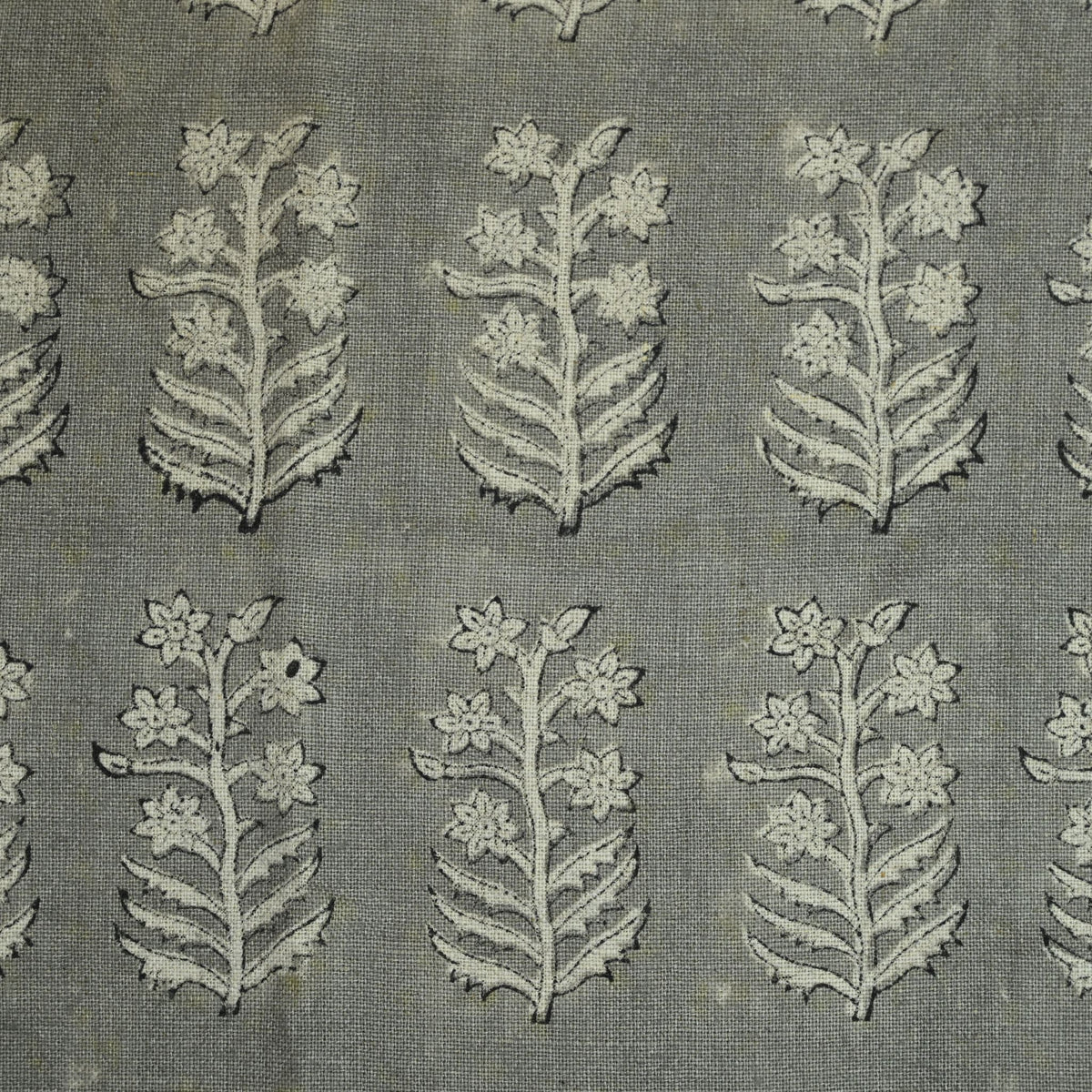 Georgina Botanical Hand Block Linen Fabric