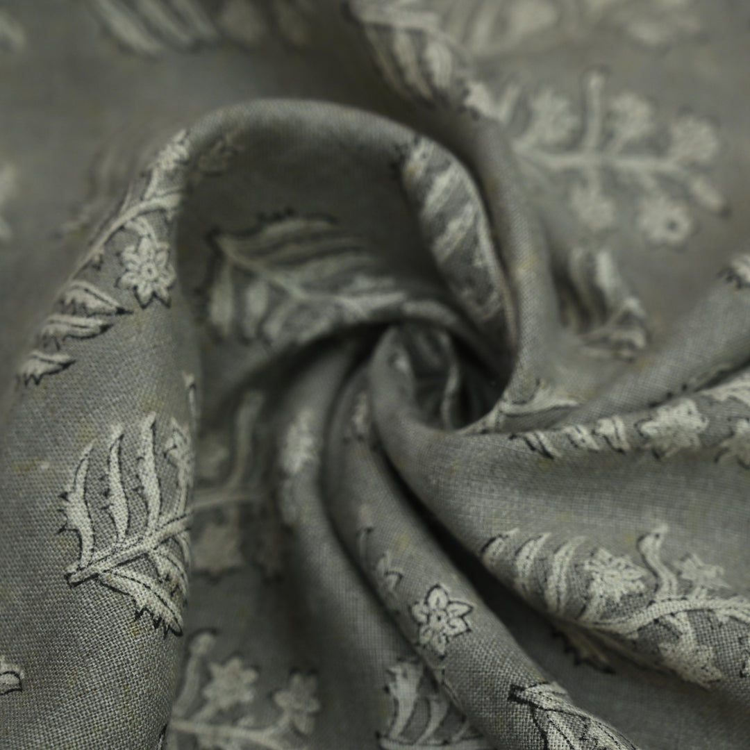 Artisan Block Print Linen Fabric - 20