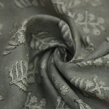 Georgina Botanical Hand Block Linen Fabric