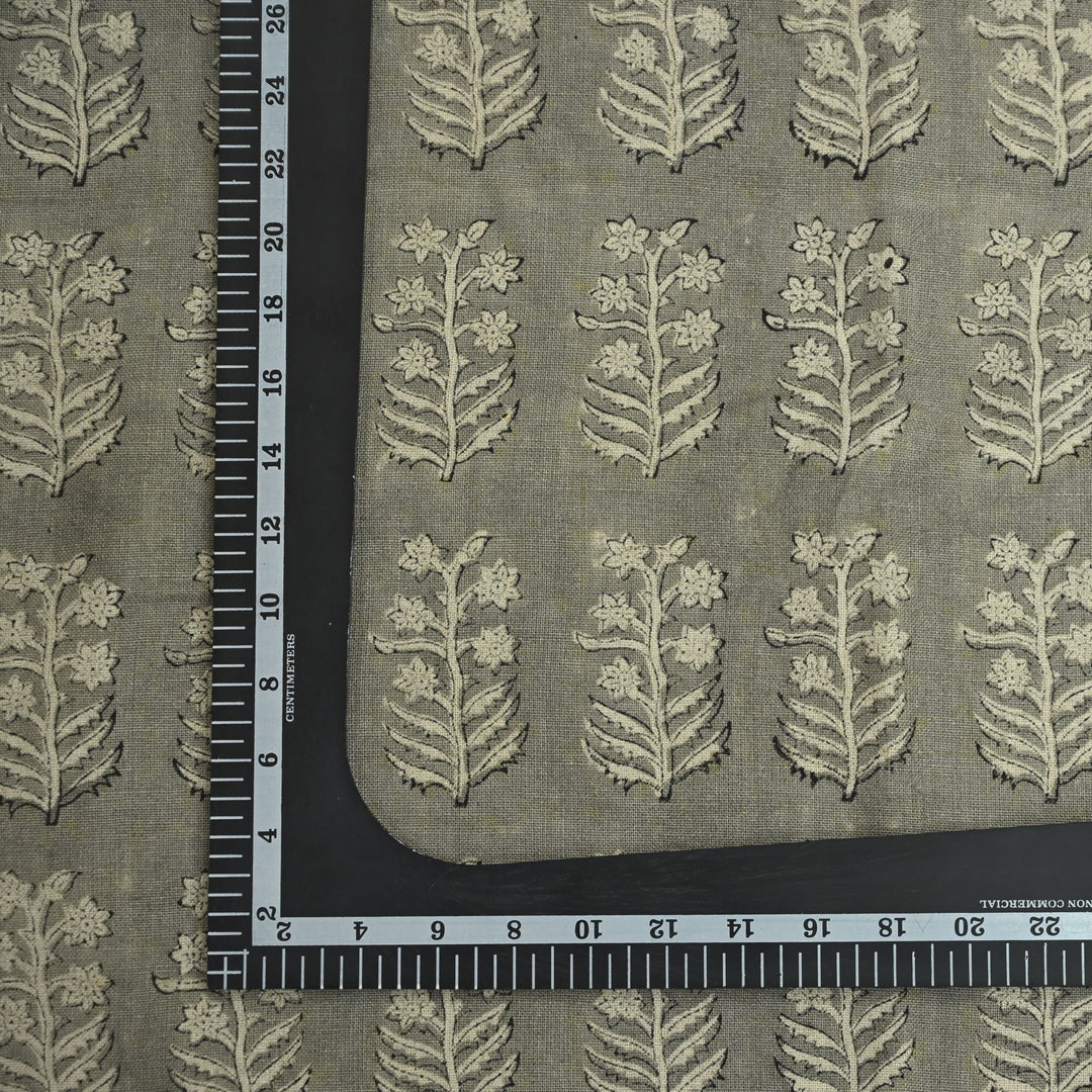 Artisan Block Print Linen Fabric - 20