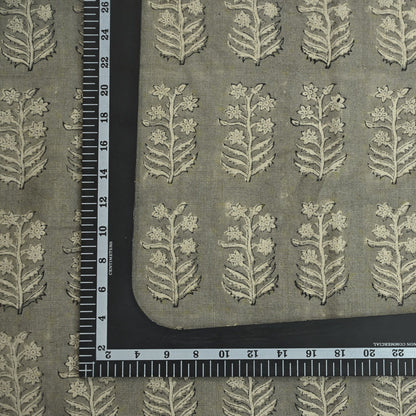 Georgina Botanical Hand Block Linen Fabric