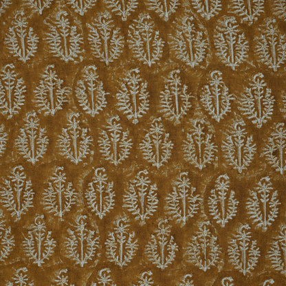 Trinity Botanical Linen Block Print Fabric
