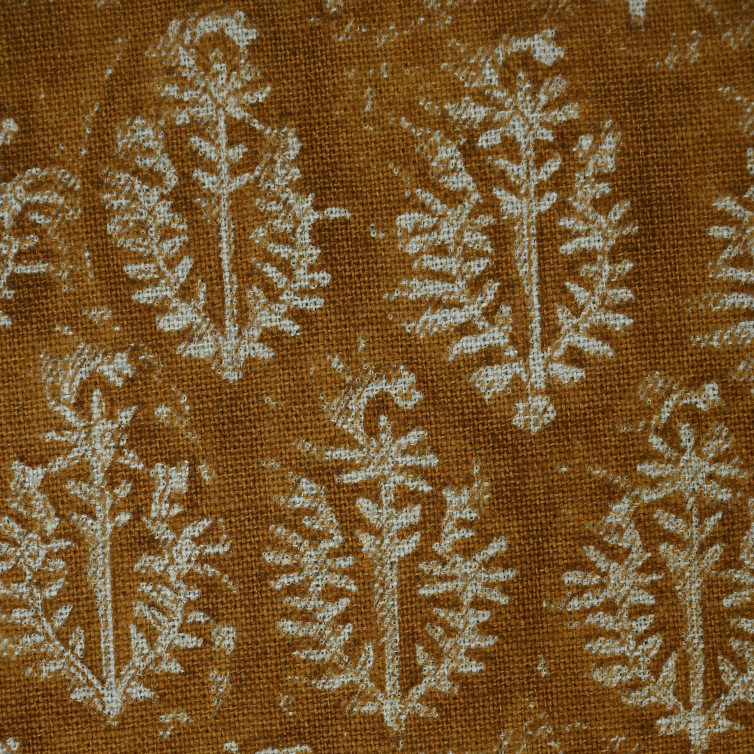 Artisan Block Print Linen Fabric -  18