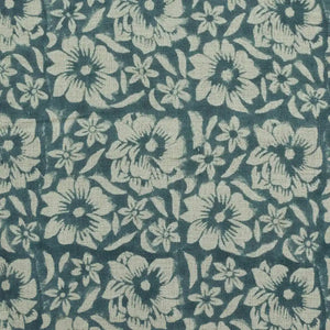 Teal Blue & Greyish Beige
