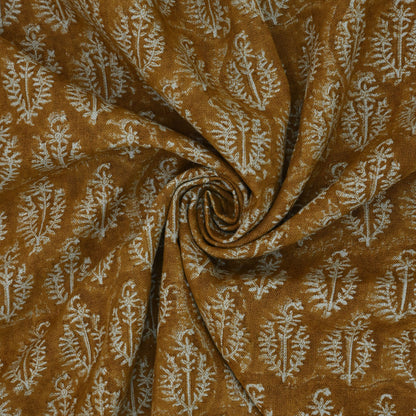 Trinity Botanical Linen Block Print Fabric