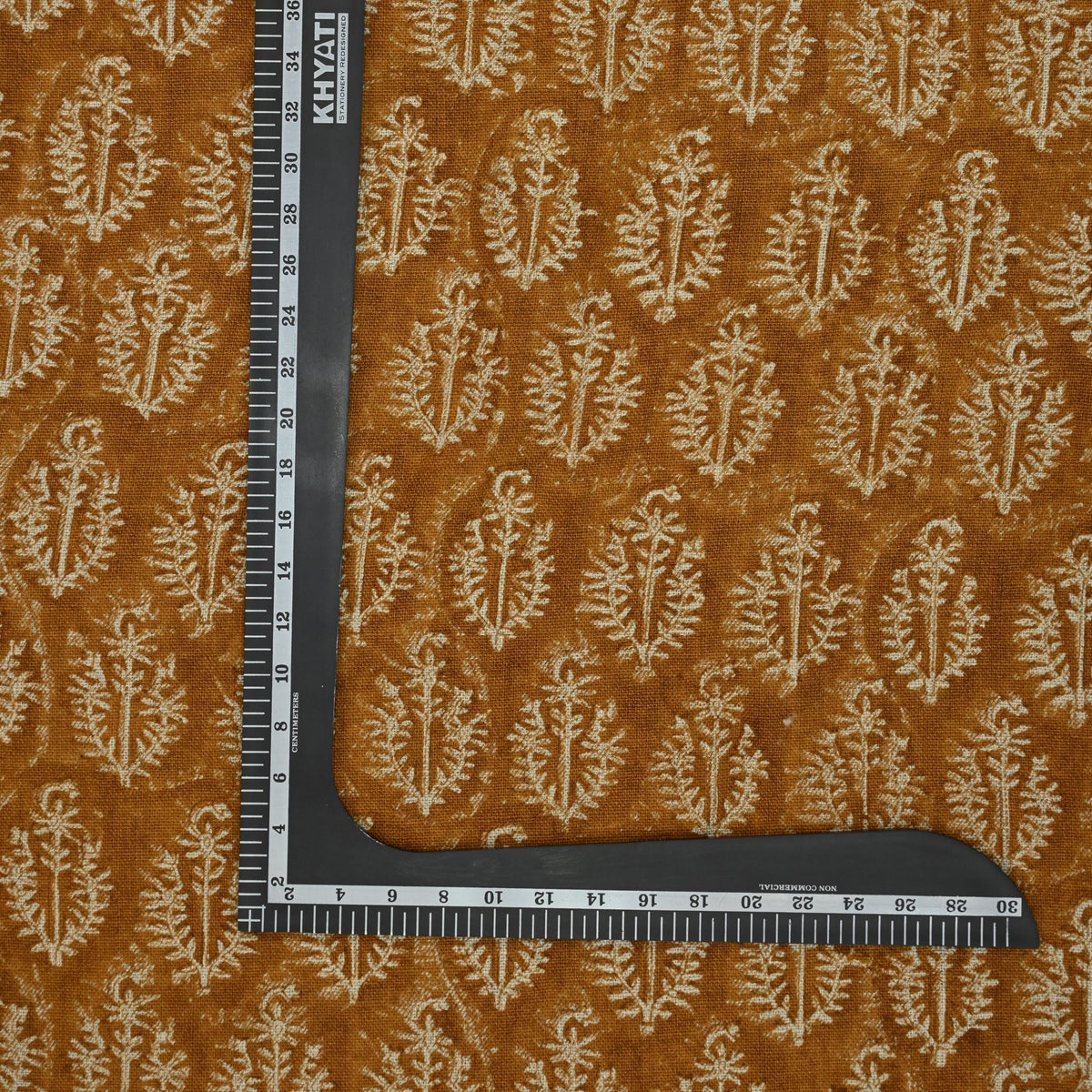 Trinity Botanical Linen Block Print Fabric
