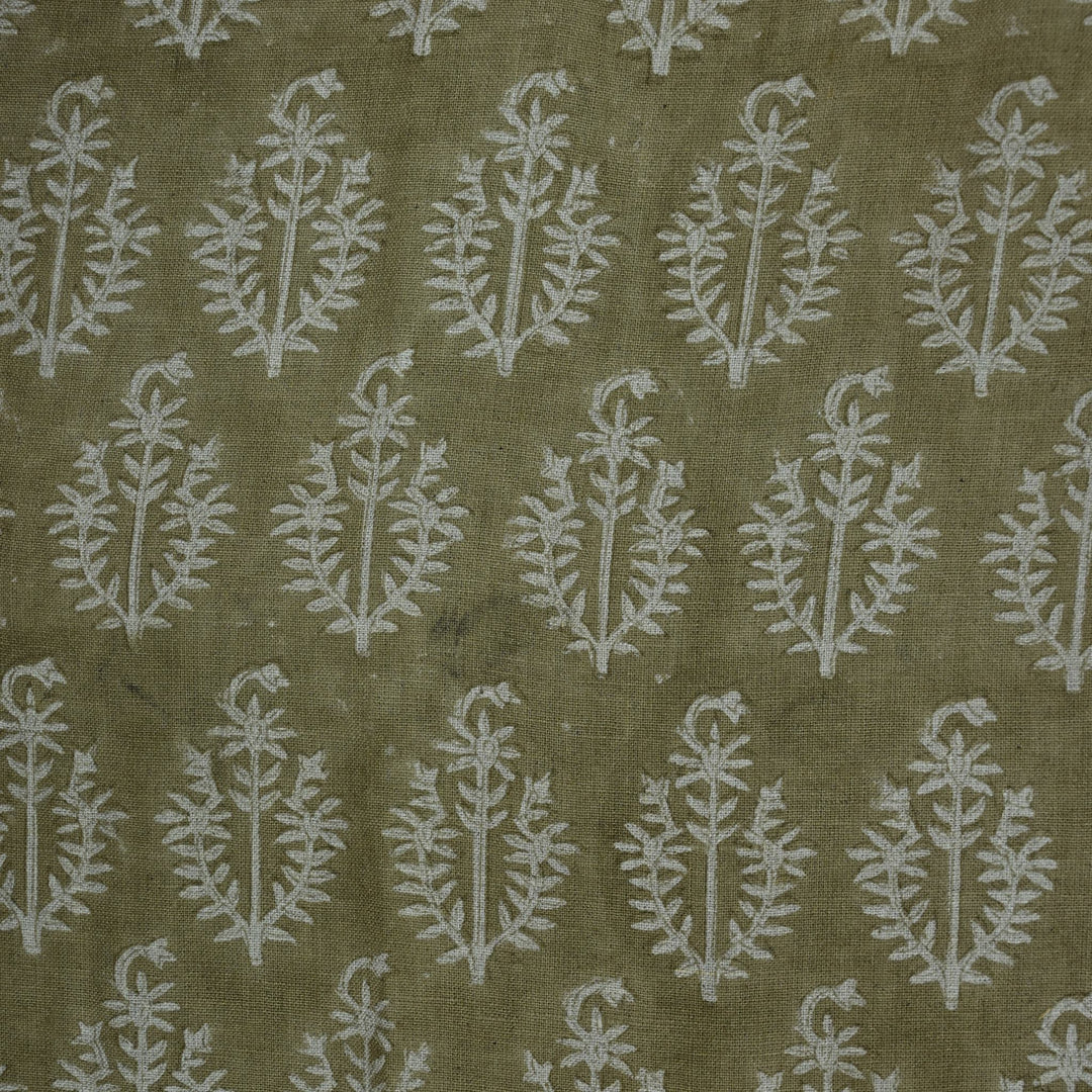 Artisan Block Print Linen Fabric -  18