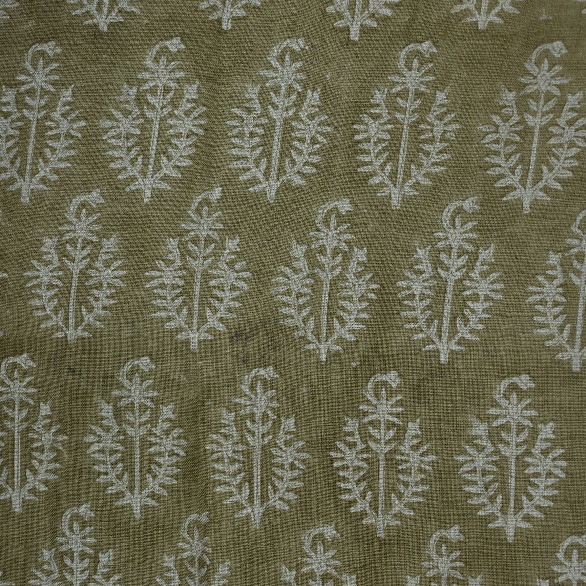 Trinity Botanical Linen Block Print Fabric