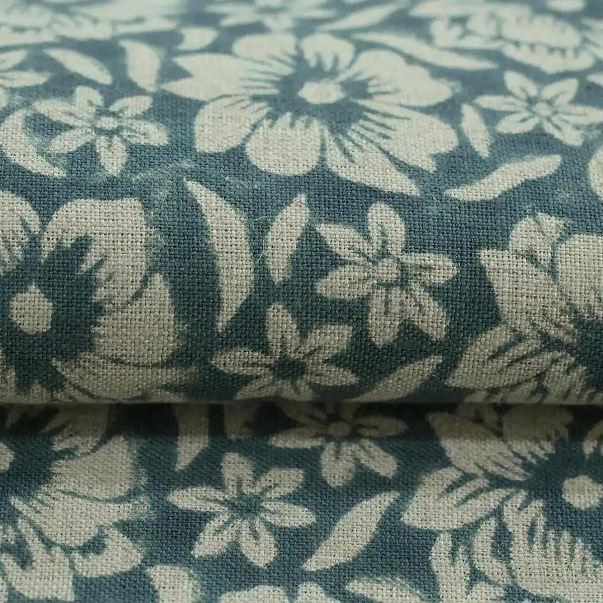 Angie Hand Block Printed Linen Fabric