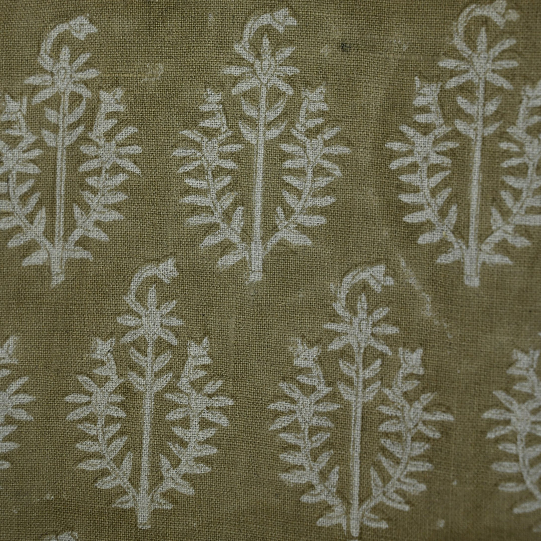 Artisan Block Print Linen Fabric -  18