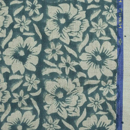 Angie Hand Block Printed Linen Fabric